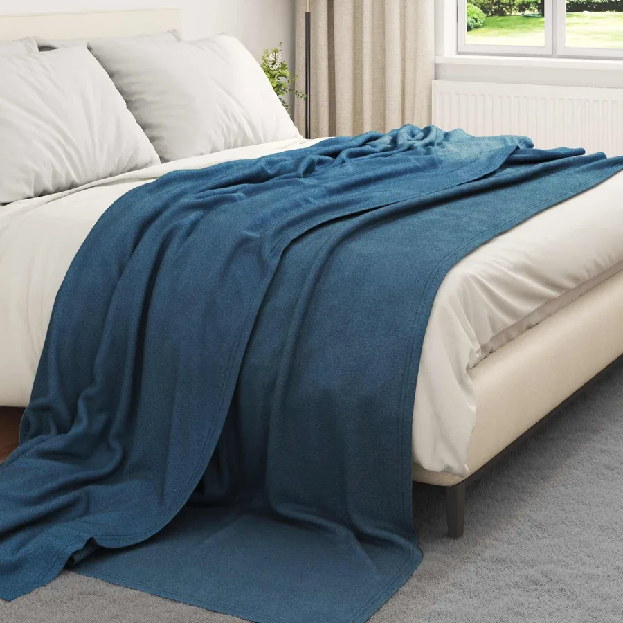 Couvertures à jeter 24 pcs Bleu marine 270 x 240 cm Toison - 3