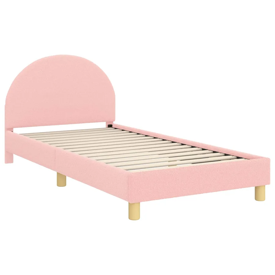 Cadre de lit pour enfants avec tête de lit Rose 90 x 190 cm - 2