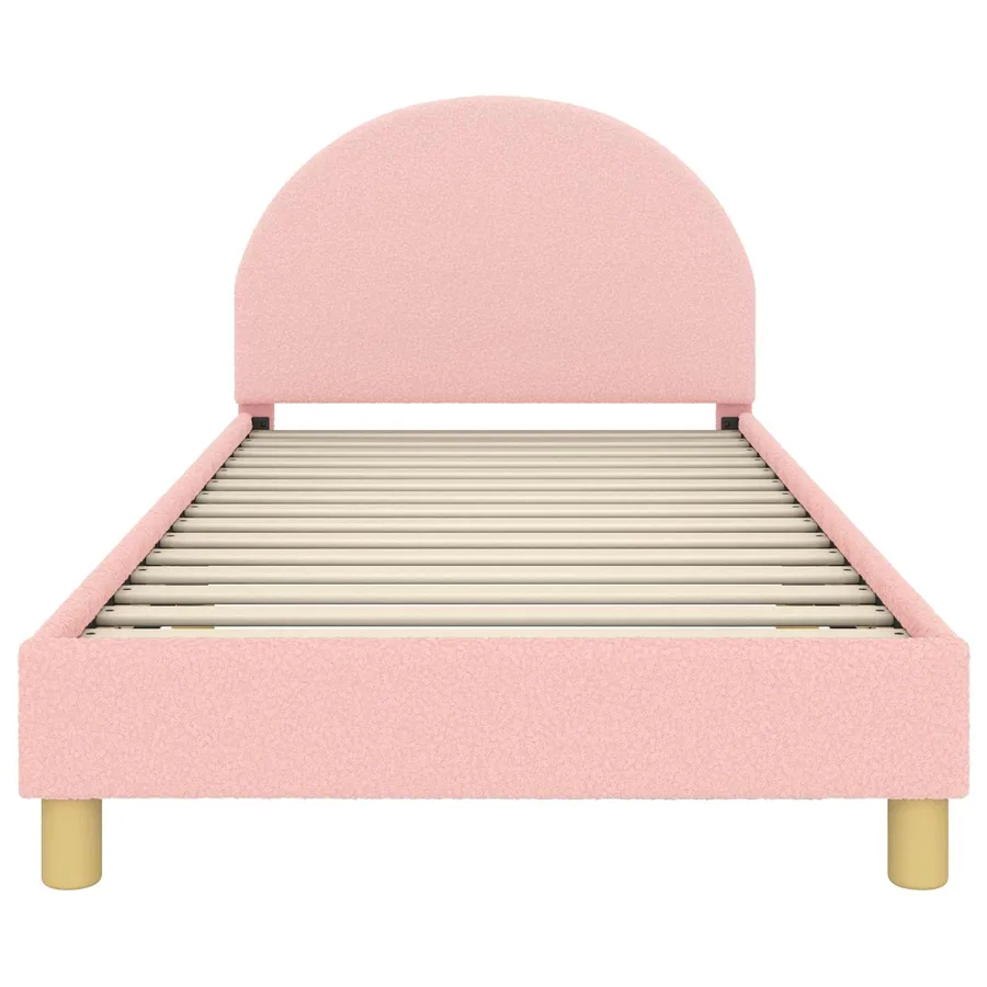 Cadre de lit pour enfants avec tête de lit Rose 90 x 190 cm - 4