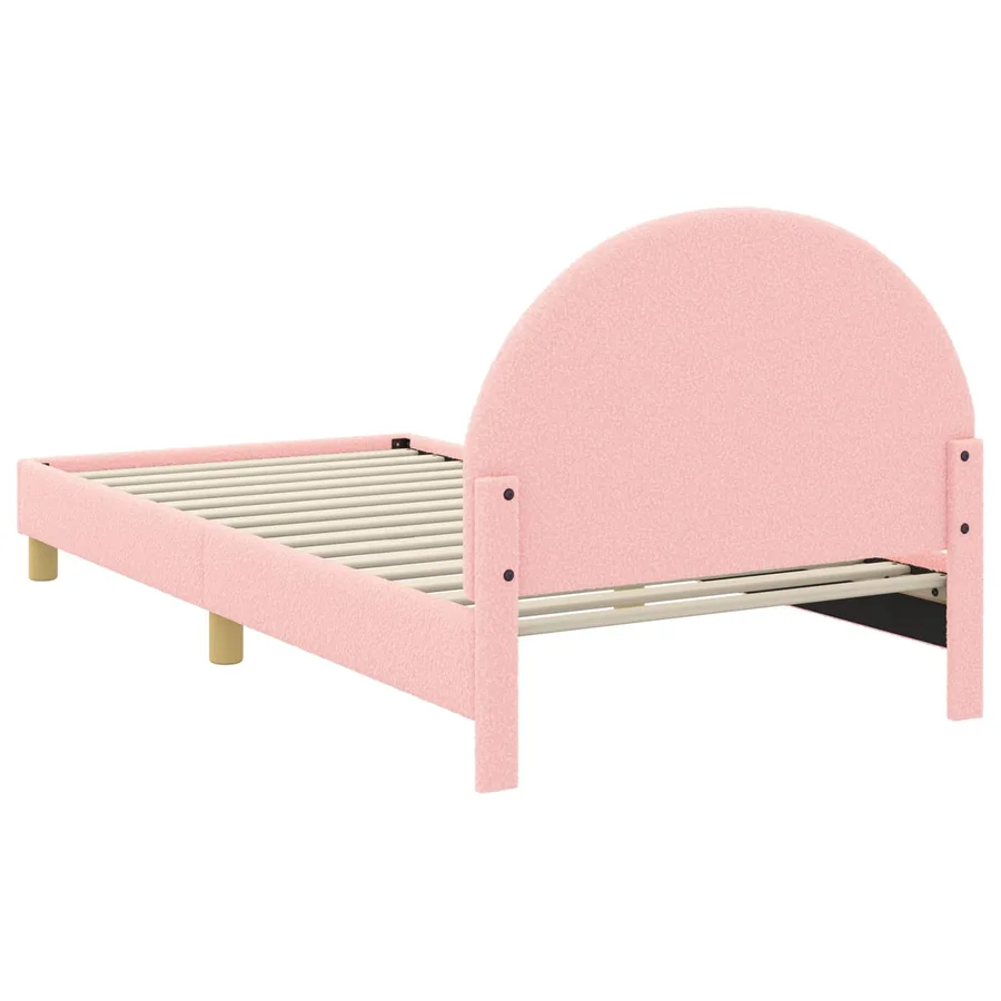 Cadre de lit pour enfants avec tête de lit Rose 90 x 190 cm - 6
