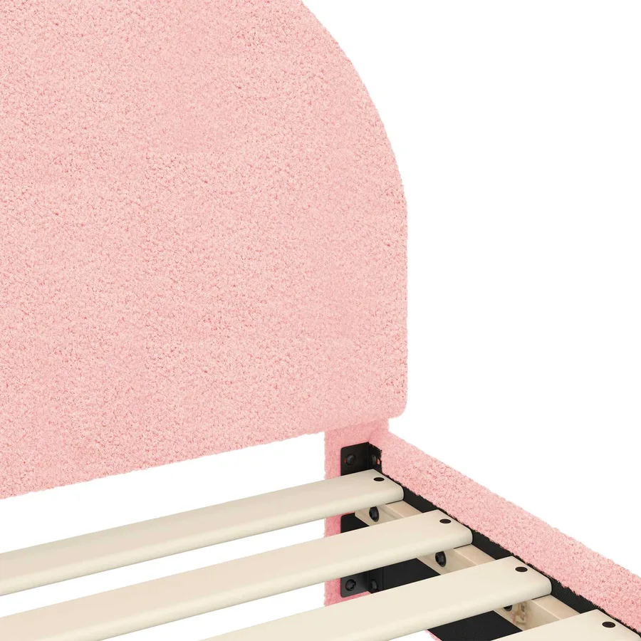 Cadre de lit pour enfants avec tête de lit Rose 90 x 190 cm - 7