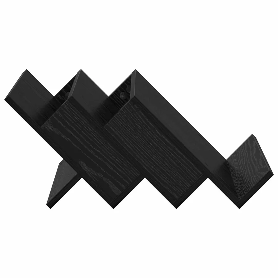 Étagère à magazines avec étagère Chêne noir 53 x 40 x 28,5 cm - 6