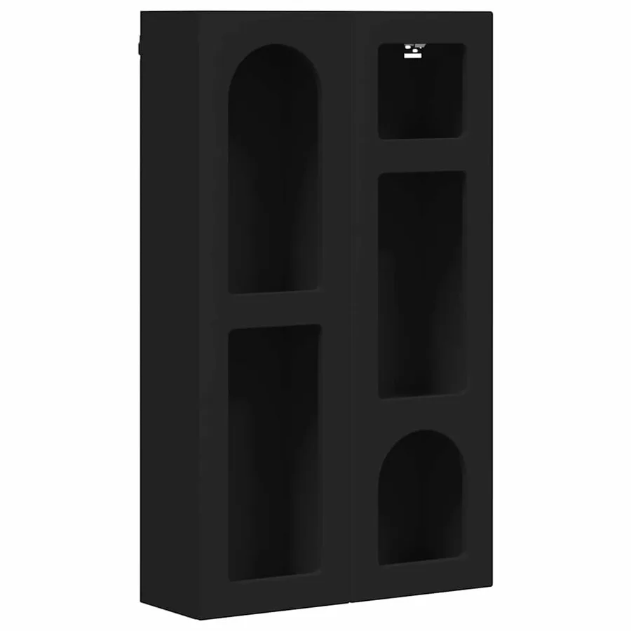 Armoire suspendue ELST Noir 59 x 20 x 100 cm Bois d'ingénierie - 2