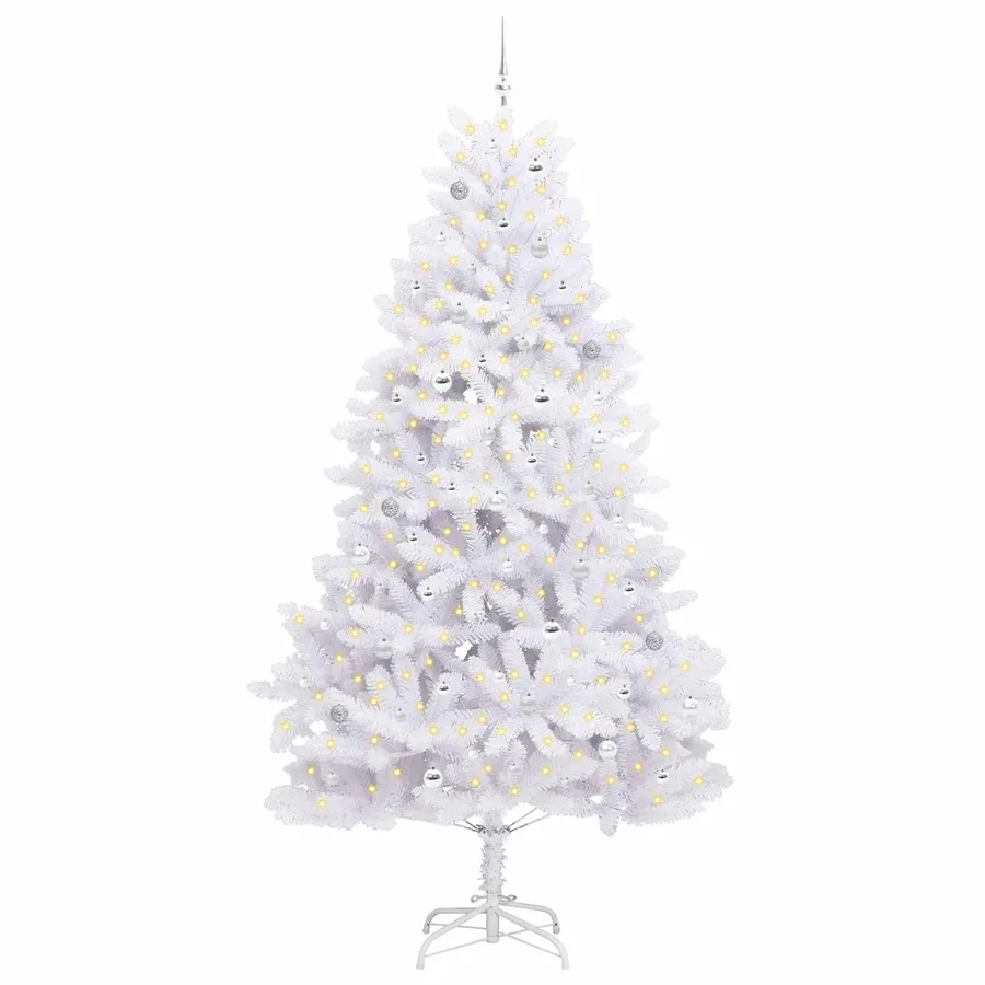 Sapin de Noël Artificiel à Branches Articulées Blanc 270 cm - 3