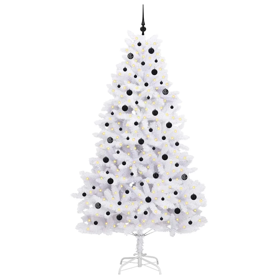 Sapin de Noël Artificiel à Branches Articulées Blanc 240 cm - 3