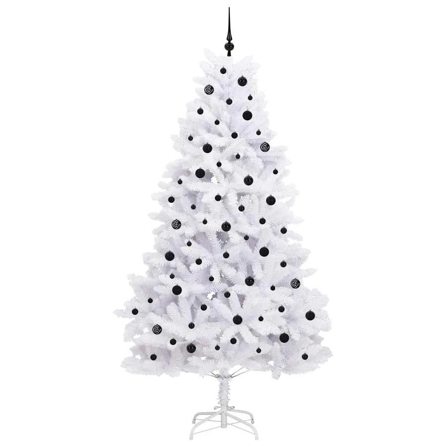 Sapin de Noël Artificiel à Branches Articulées Blanc 240 cm - 4