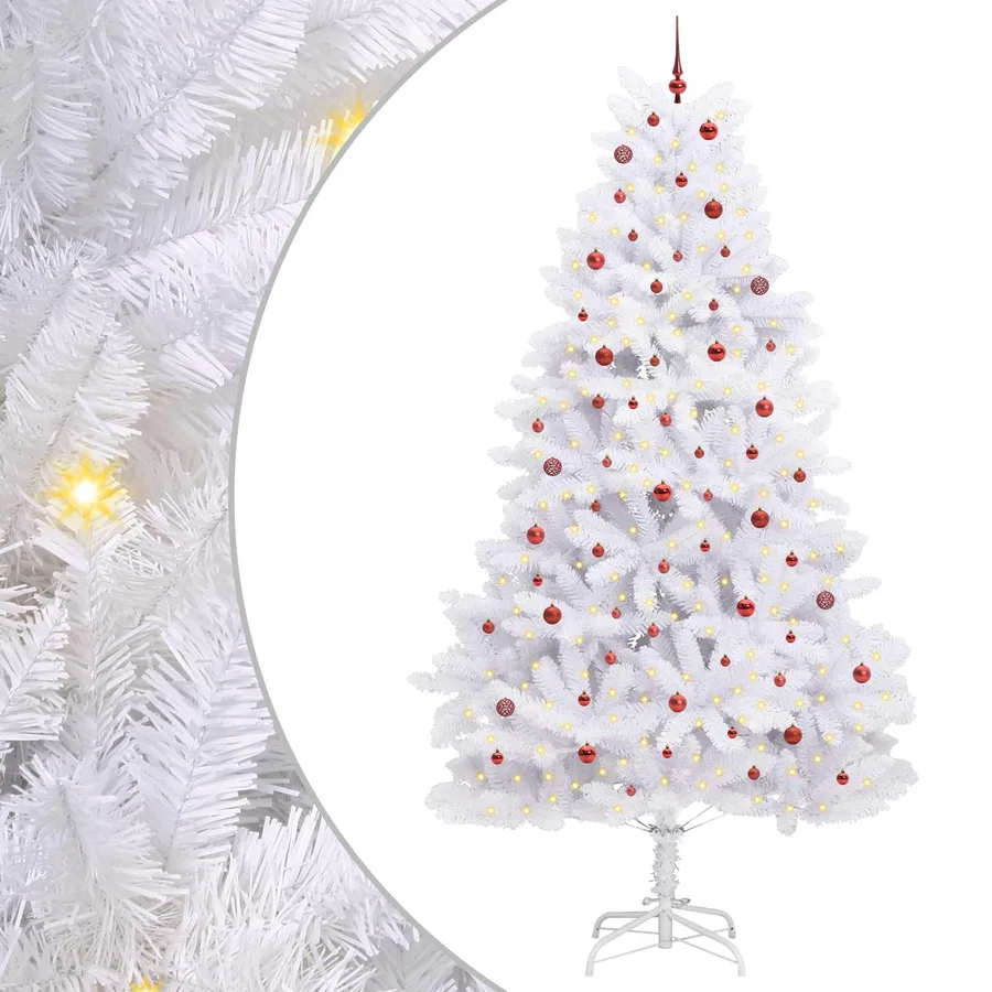 Sapin de Noël Artificiel à Branches Articulées Blanc 300 cm - 2