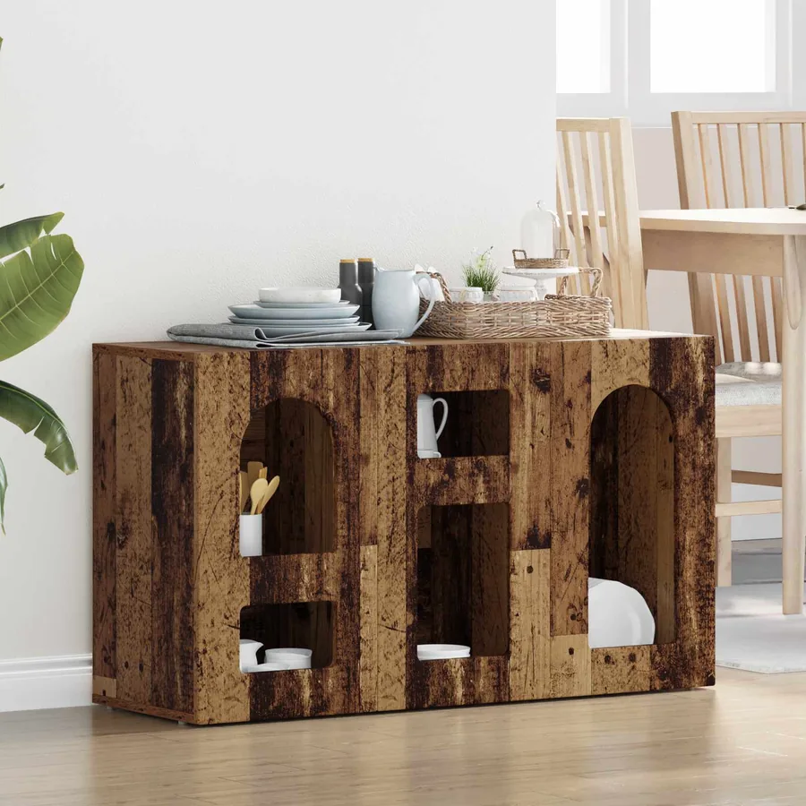 Buffet ELST Bois ancien 100 x 35 x 59 cm Bois d'ingénierie