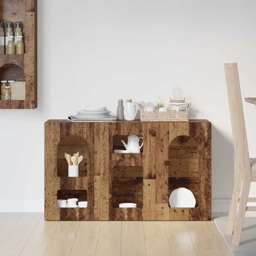 Buffet ELST Bois ancien 100 x 35 x 59 cm Bois d'ingénierie - 4