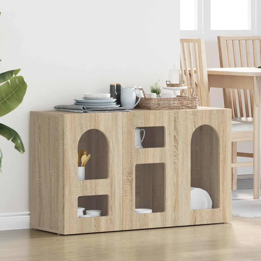 Buffet ELST Chêne Sonoma 100 x 35 x 59 cm Bois d'ingénierie