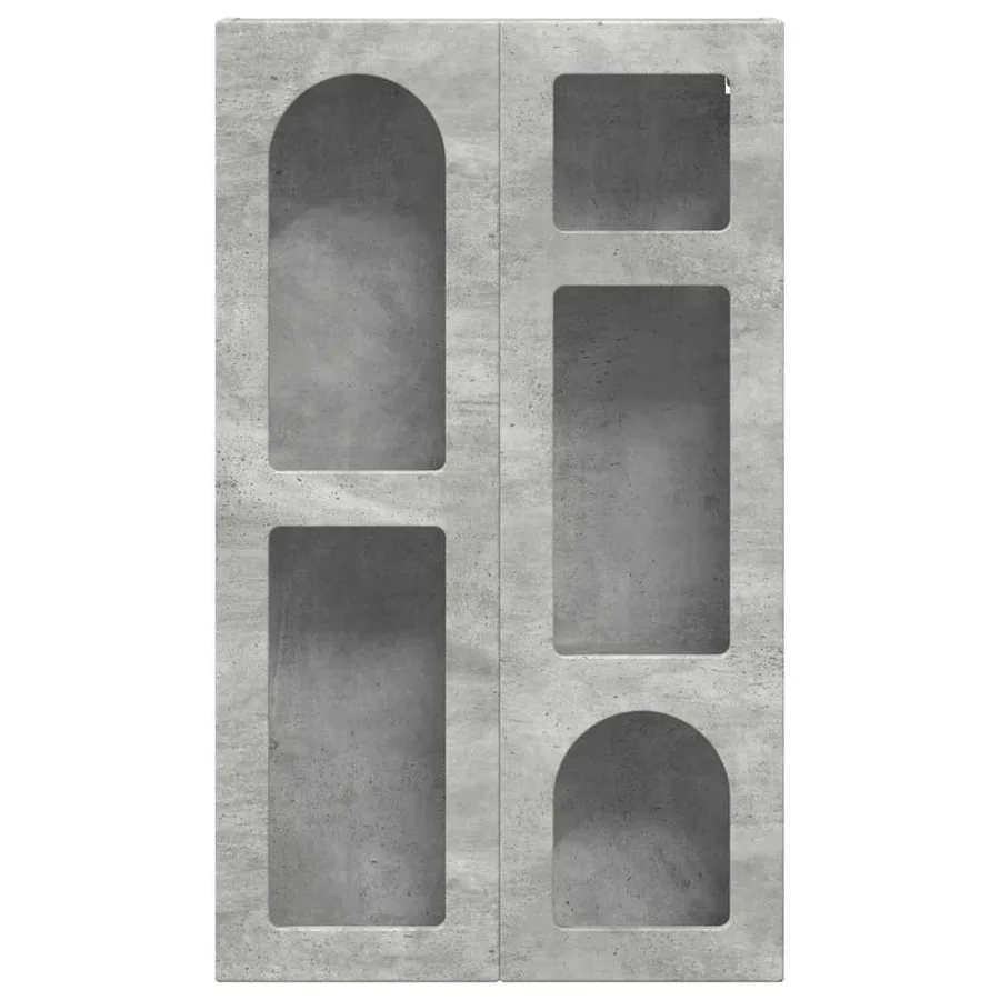 Armoire suspendue avec étagère ELST Gris béton 59 x 20 x 100 cm - 5