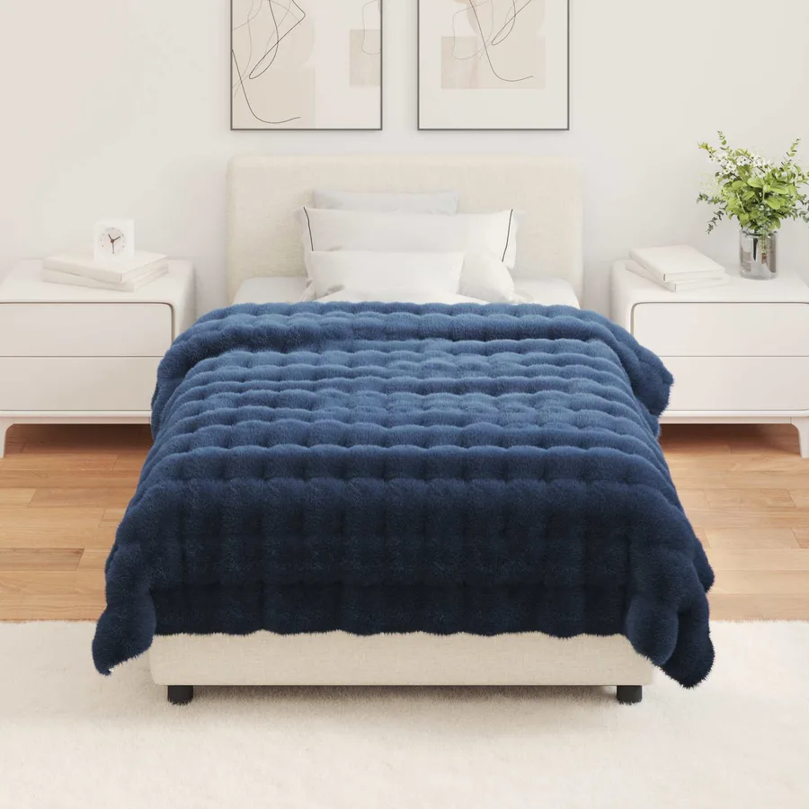Couverture antidérapante en fausse de lapin Olite 4 pcs - 4
