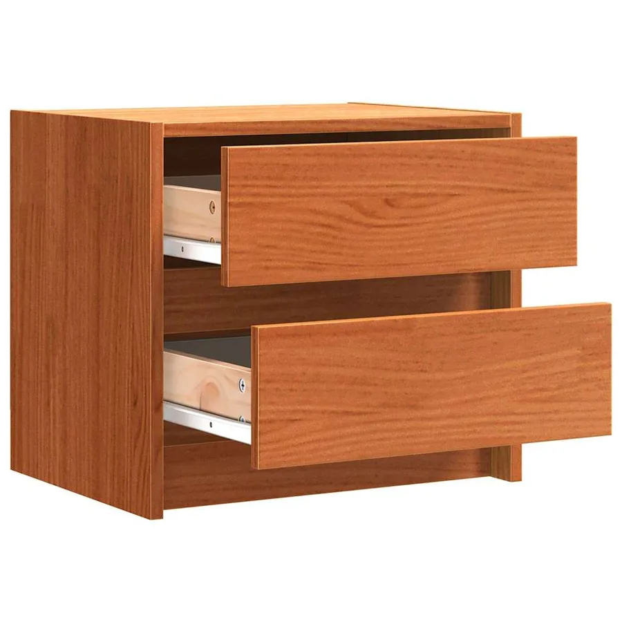 Tables de chevet 2 pcs Brun cire 40 x 30.5 x 35.5 cm - 5