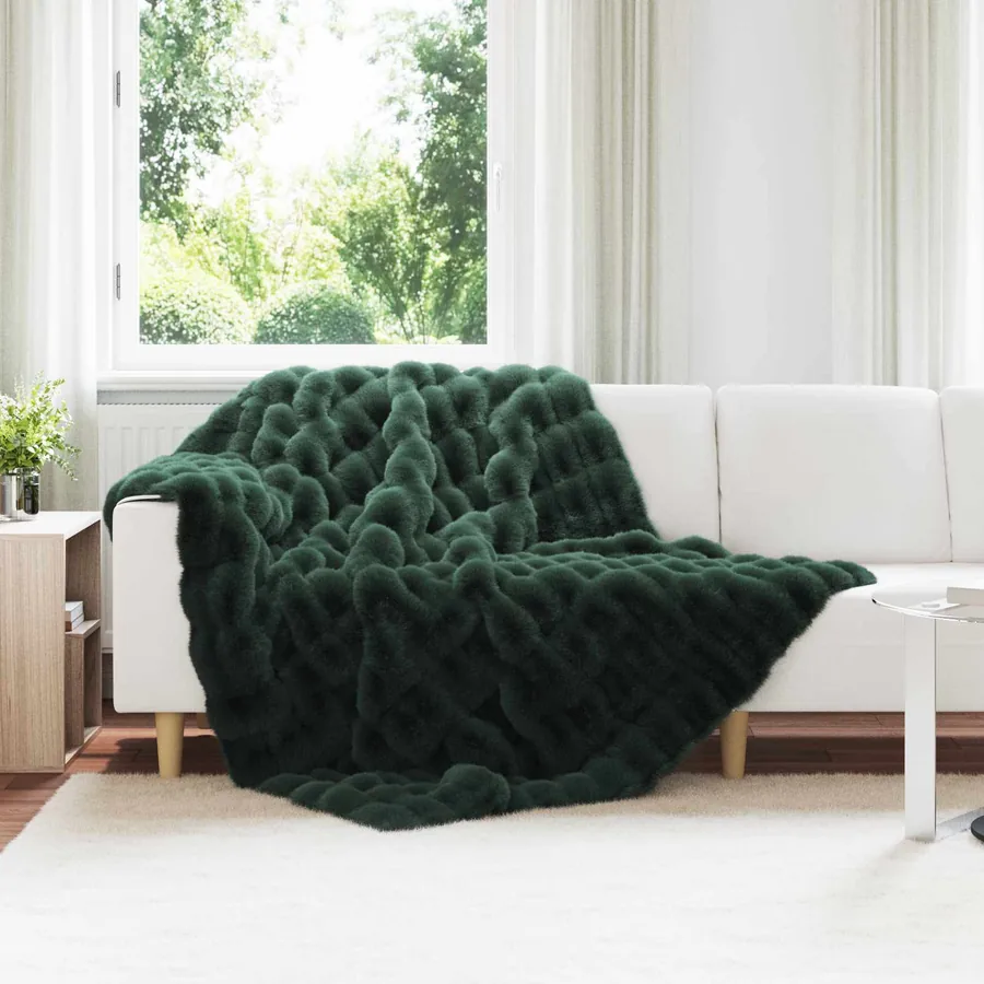 Couverture antidérapante en fausse de lapin Olite 4 pcs