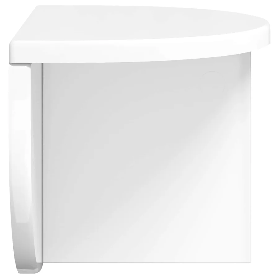 Étagère Murale Blanc brillant 38 x 19 x 19 cm Bois d'ingénierie - 6