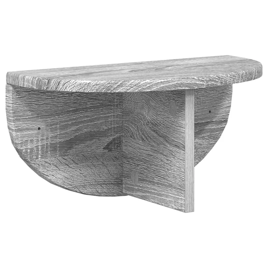Étagère Murale Montage mural 2 pcs Gris Sonoma 38 x 19 x 19 cm - 5