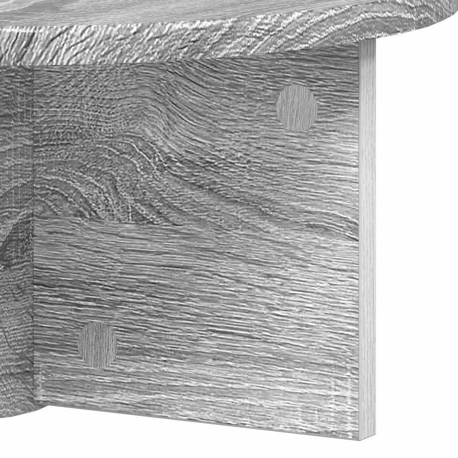 Étagère Murale Montage mural 2 pcs Gris Sonoma 38 x 19 x 19 cm - 8