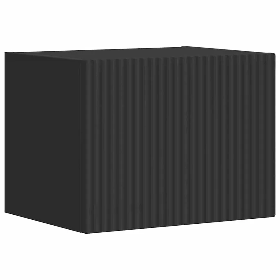 Meuble TV mural Noir 39 x 31 x 29,5 cm Bois d'ingénierie - 2