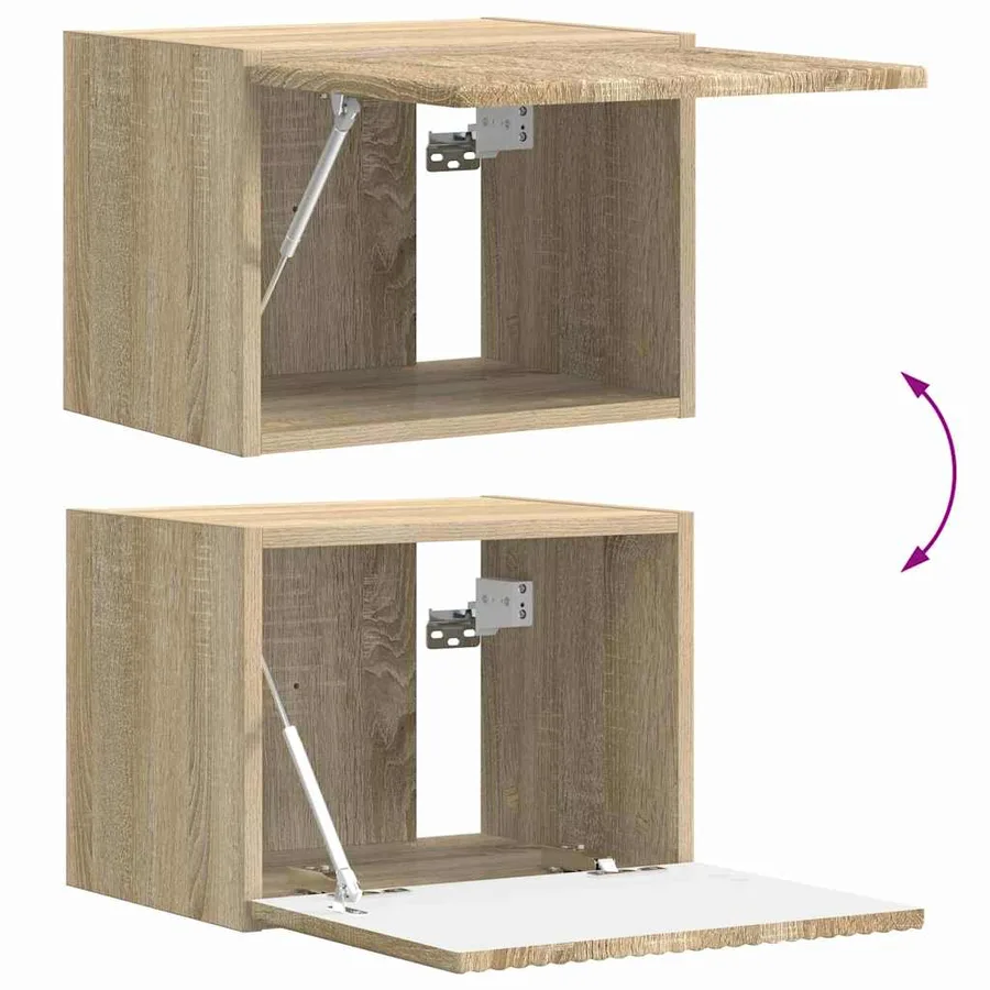 Meuble TV mural Sonoma 39 x 31 x 29,5 cm Bois d'ingénierie - 11