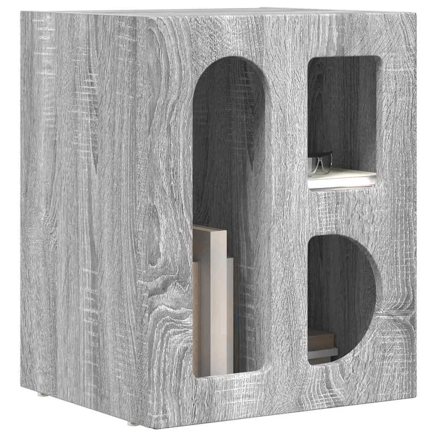 Table de chevet ELST 2 pc Gris Sonoma 40 x 35 x 50 cm - 3