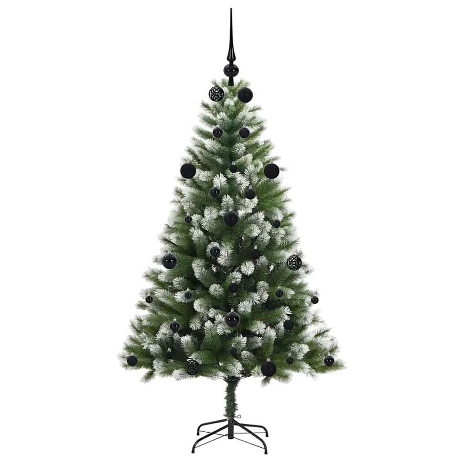 Sapin de Noël artificiel à charnière avec neige en flocons - 4