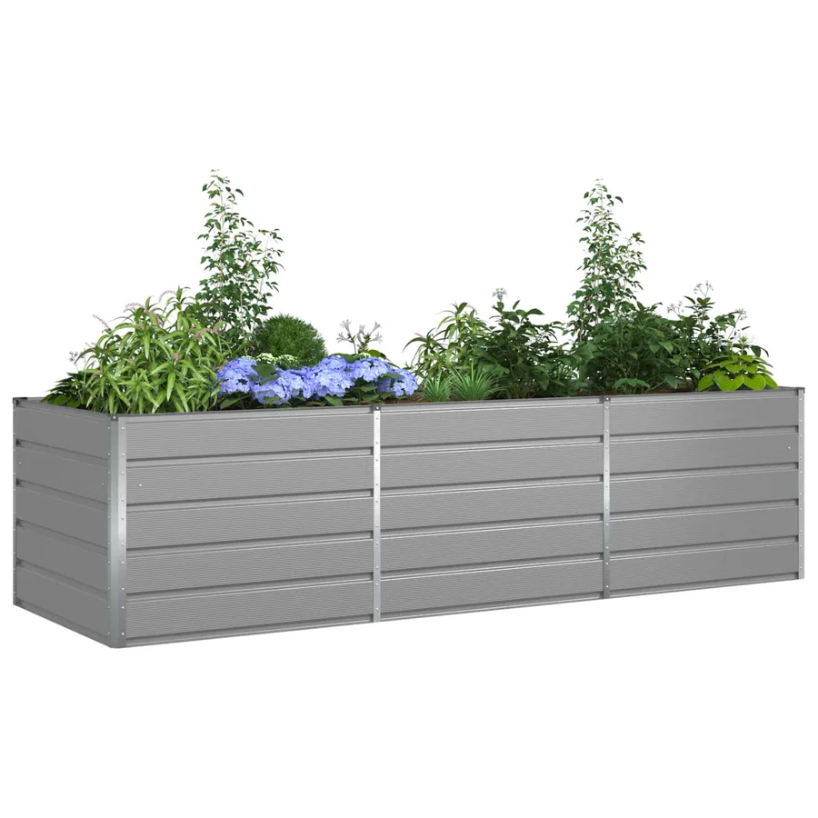 Jardinière Gris clair 290 x 100 x 75 cm Acier galvanisé - 3
