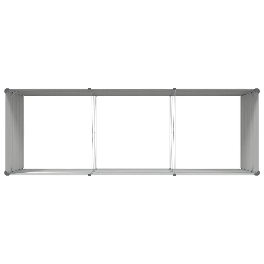Jardinière Gris clair 290 x 100 x 75 cm Acier galvanisé - 7