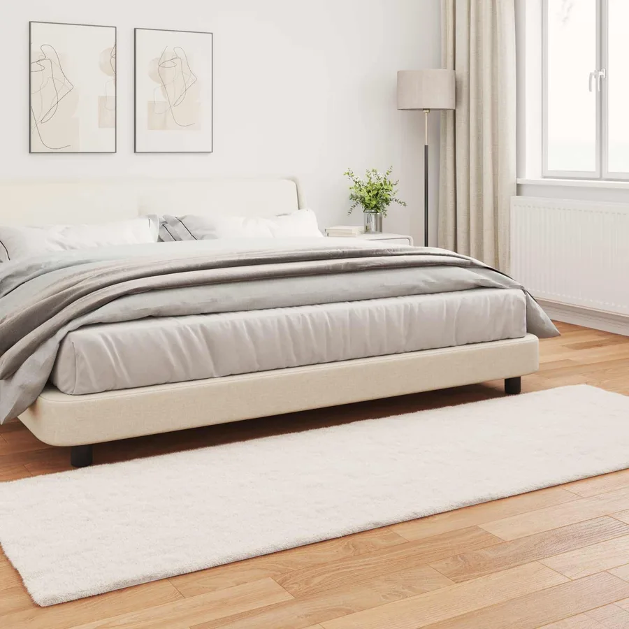 Tapis antidérapant en fausse de lapin OLITE Crème 80 x 250 cm - 4