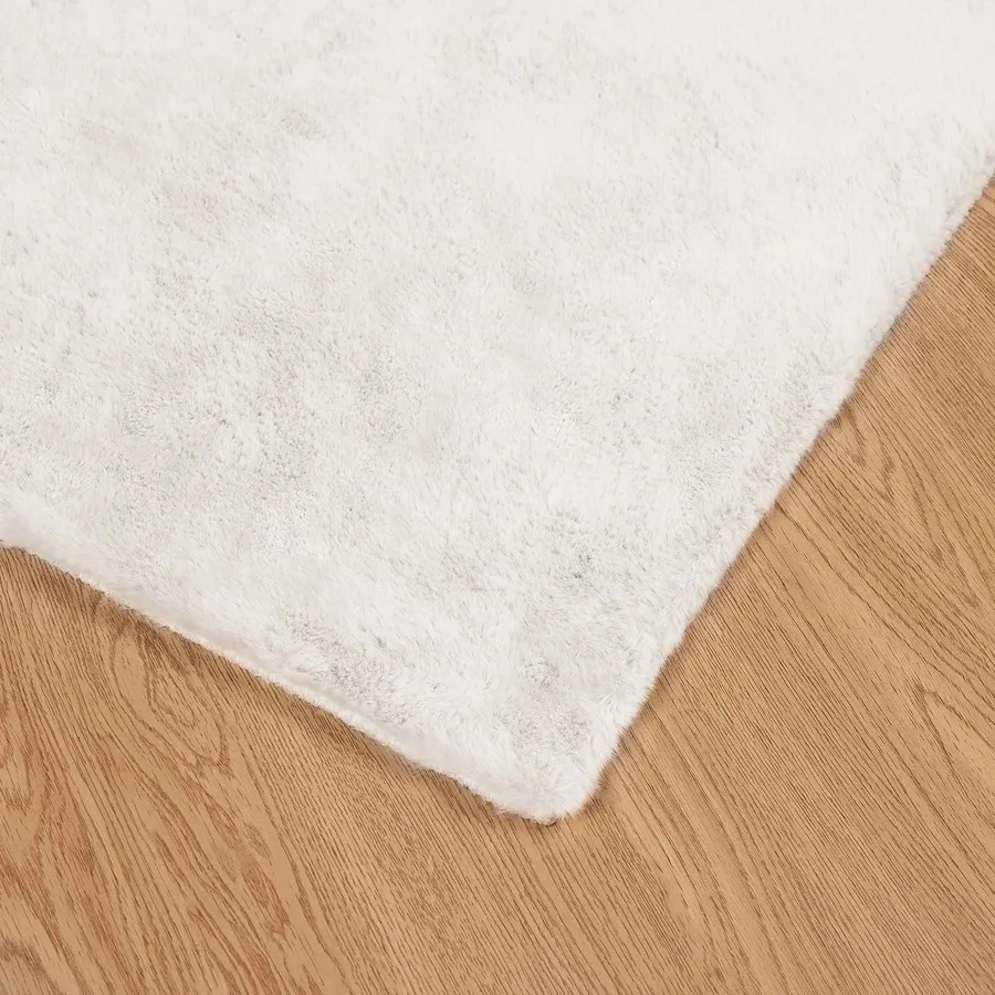 Tapis antidérapant en fausse de lapin OLITE Crème 80 x 250 cm - 7