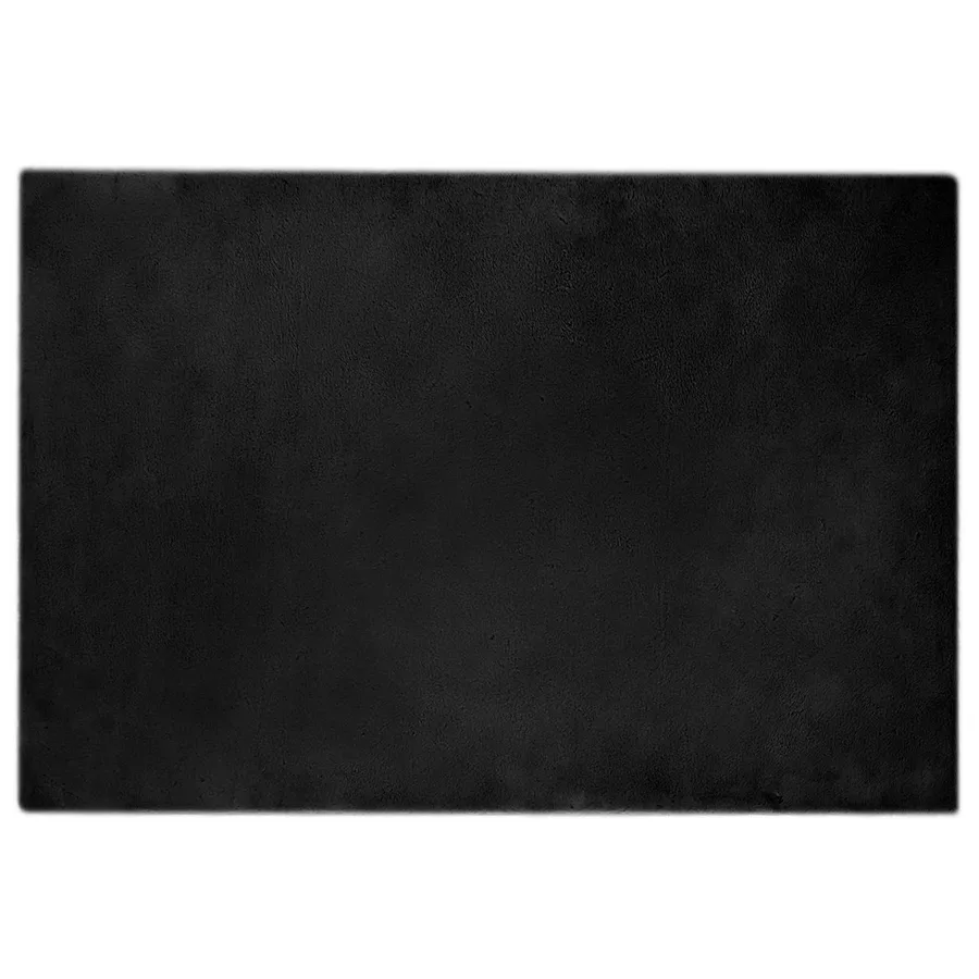 Tapis antidérapant en fausse de lapin OLITE Noir 120 x 170 cm - 2