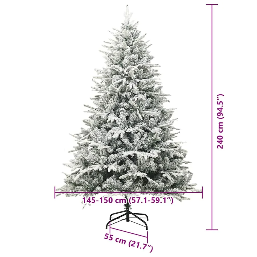 Arbre de Noël artificiel pré-éclairé avec ensemble de boules - 15