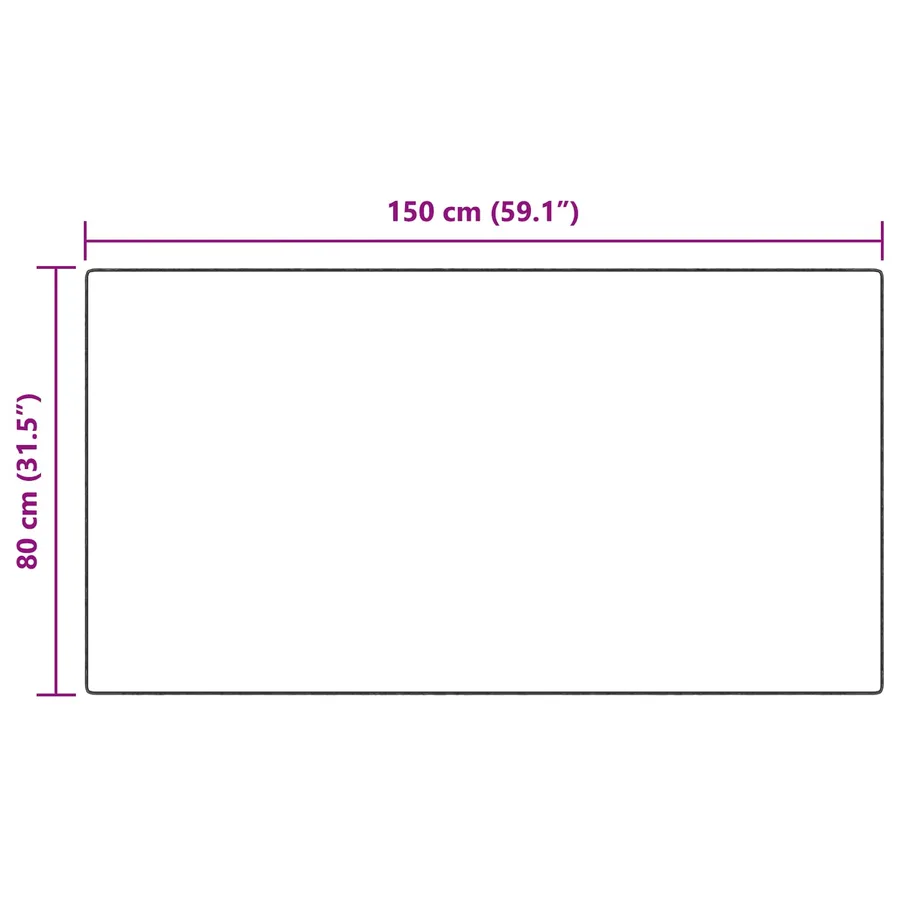 Tapis antidérapant en fausse de lapin OLITE Anthracite - 10