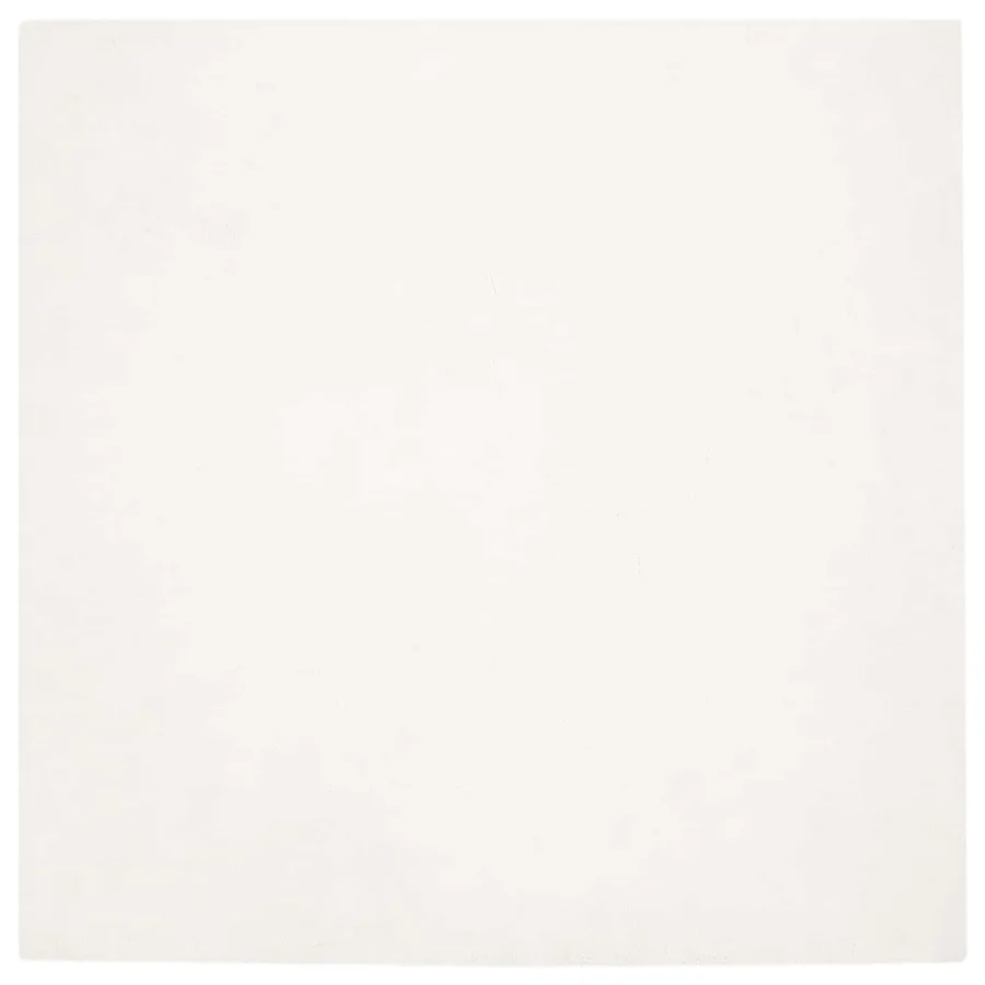 Tapis antidérapant en fausse de lapin OLITE Crème 120 x 120 cm - 2