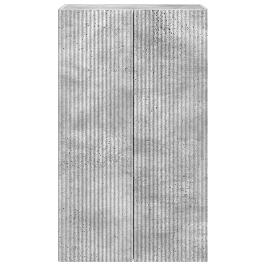 Meuble TV mural Gris béton 59,5 x 31 x 100 cm Bois d'ingénierie - 6