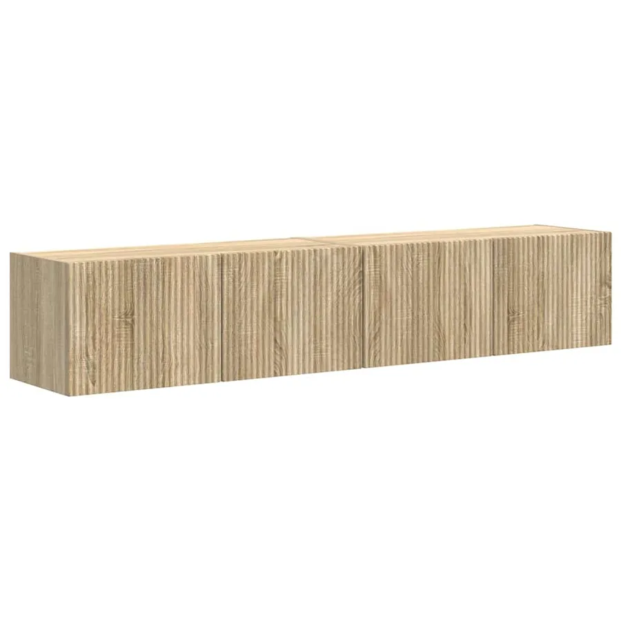 Meuble TV mural Montage mural 2 pcs Sonoma 78,5 x 31 x 29,5 cm - 2
