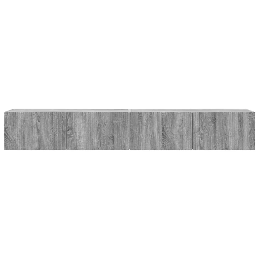 Meuble TV mural 2 pcs Gris Sonoma 98 x 31 x 29,5 cm - 7
