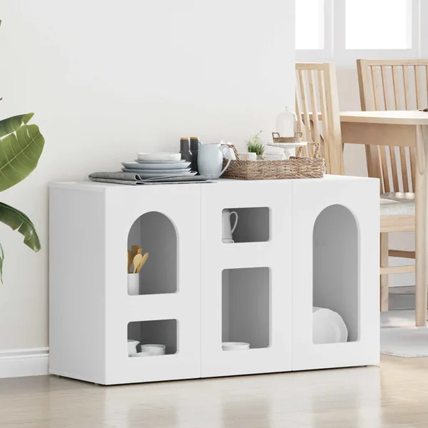 Buffet ELST Blanc 100 x 35 x 59 cm Bois d'ingénierie
