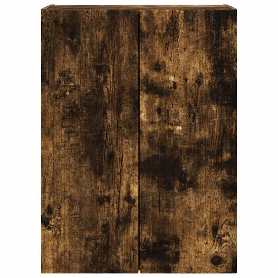 Meuble TV mural Chêne fumé 59,5 x 31 x 80 cm Bois d'ingénierie - 6
