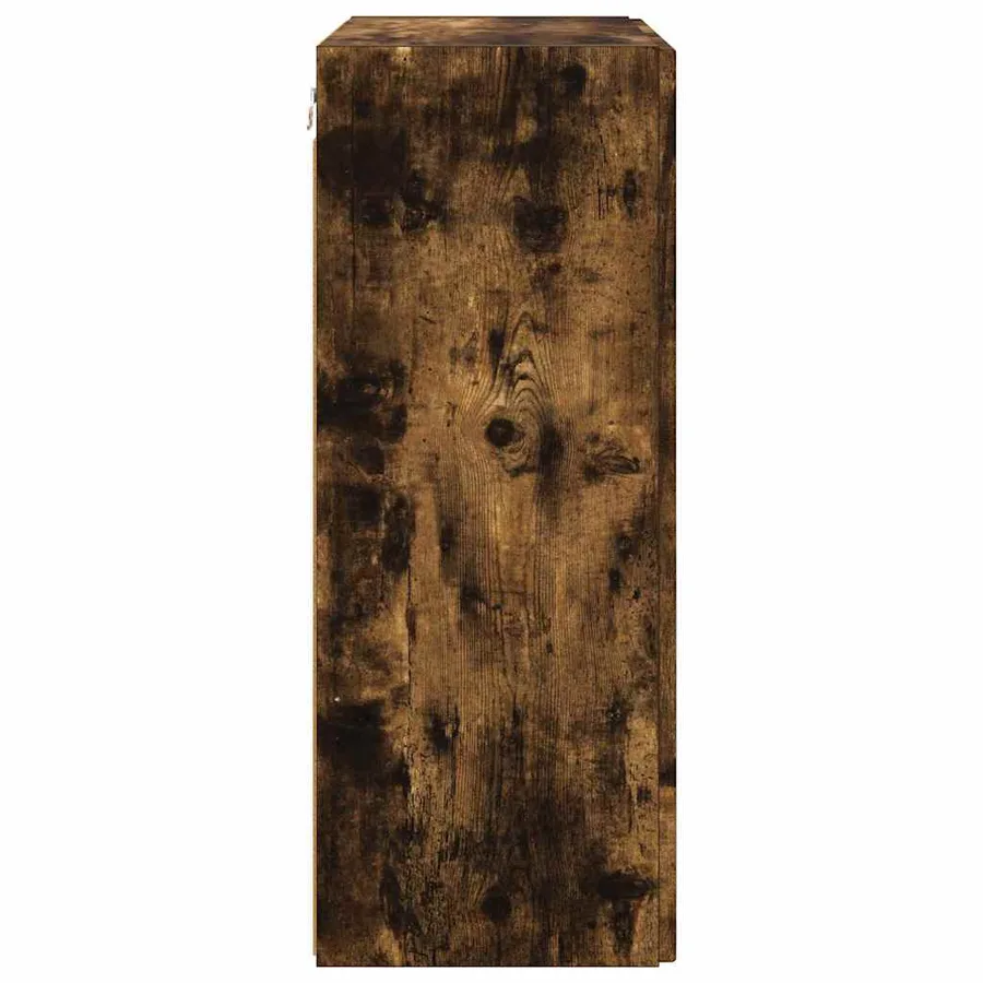 Meuble TV mural Chêne fumé 59,5 x 31 x 80 cm Bois d'ingénierie - 7