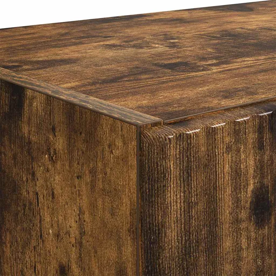 Meuble TV mural Chêne fumé 59,5 x 31 x 80 cm Bois d'ingénierie - 9