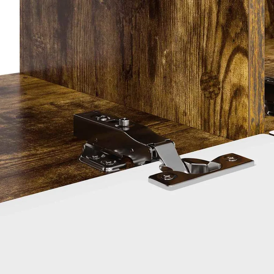 Meuble TV mural 2 pcs Chêne fumé 98 x 31 x 29,5 cm - 11