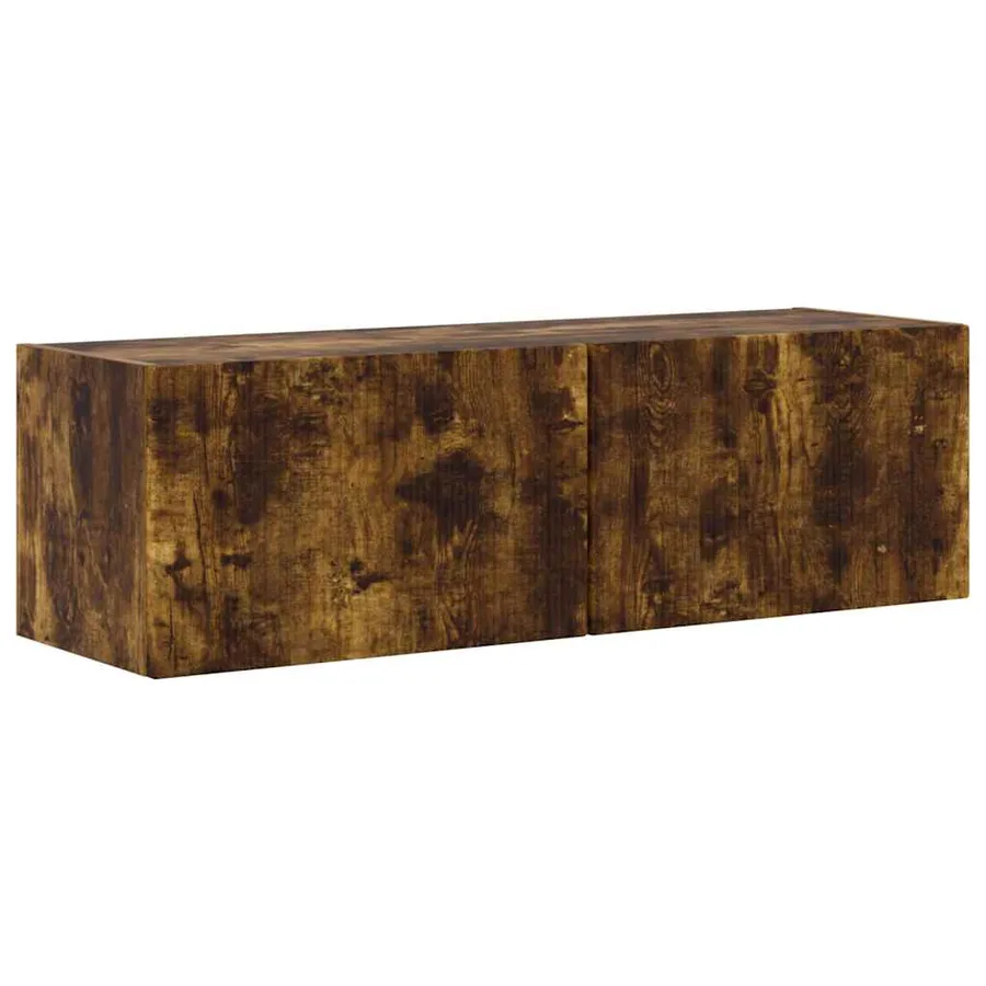 Meuble TV mural 2 pcs Chêne fumé 98 x 31 x 29,5 cm - 5