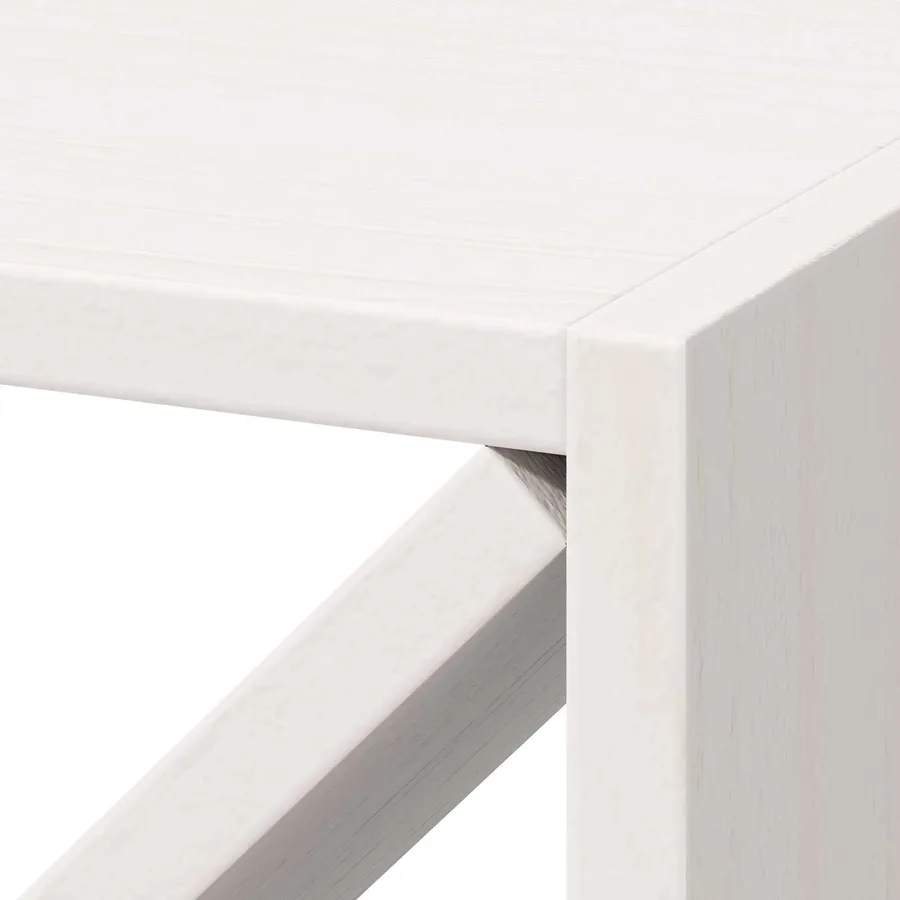 Étagère à vin 2 pcs Blanc 62 x 25 x 62 cm Pin massif - 9
