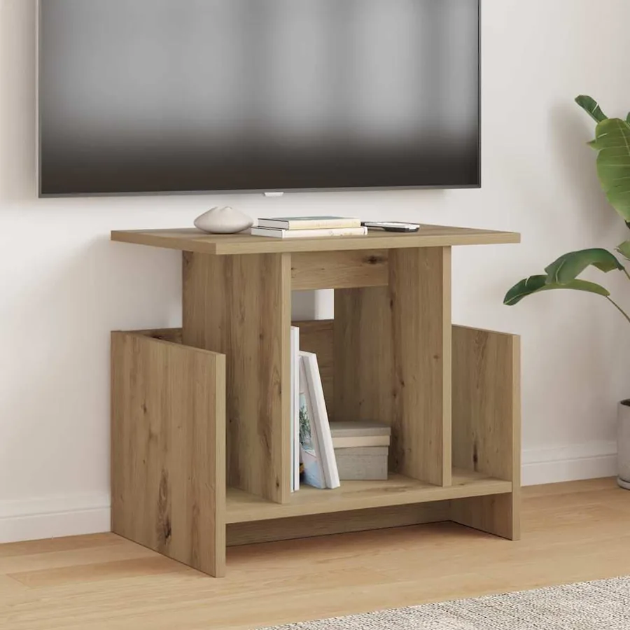 Meuble TV 50 x 35 x 45 cm Chêne artisanal Bois d'ingénierie