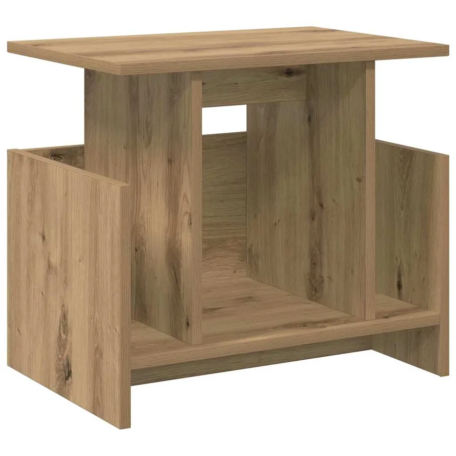 Meuble TV 50 x 35 x 45 cm Chêne artisanal Bois d'ingénierie - 2
