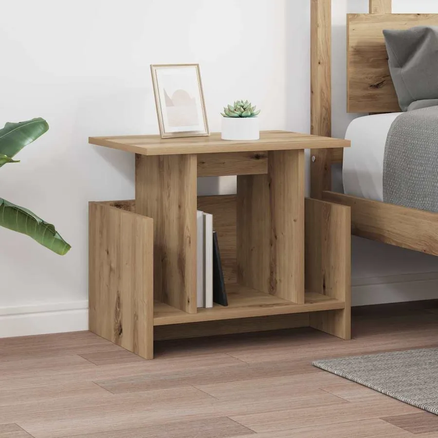Meuble TV 50 x 35 x 45 cm Chêne artisanal Bois d'ingénierie - 4