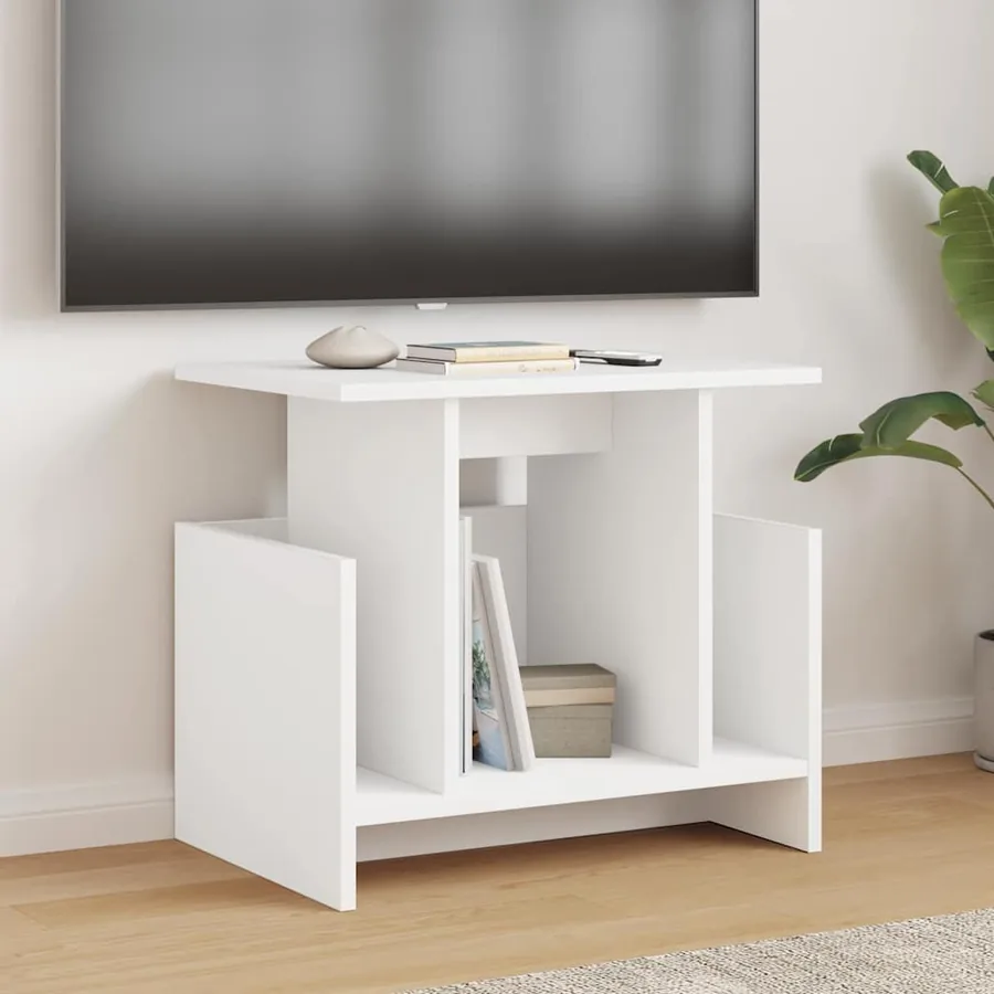 Meuble TV Blanc 50 x 35 x 45 cm Bois d'ingénierie