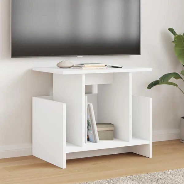 Meuble TV Blanc 50 x 35 x 45 cm Bois d'ingénierie