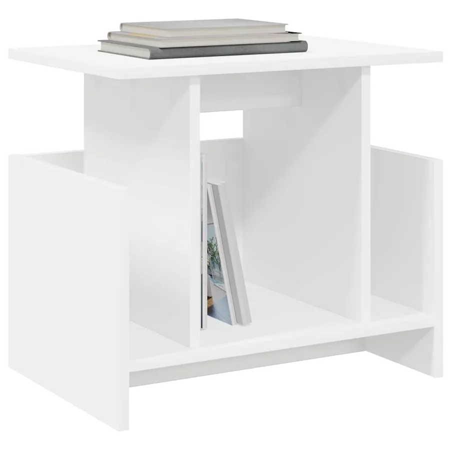Meuble TV Blanc 50 x 35 x 45 cm Bois d'ingénierie - 3