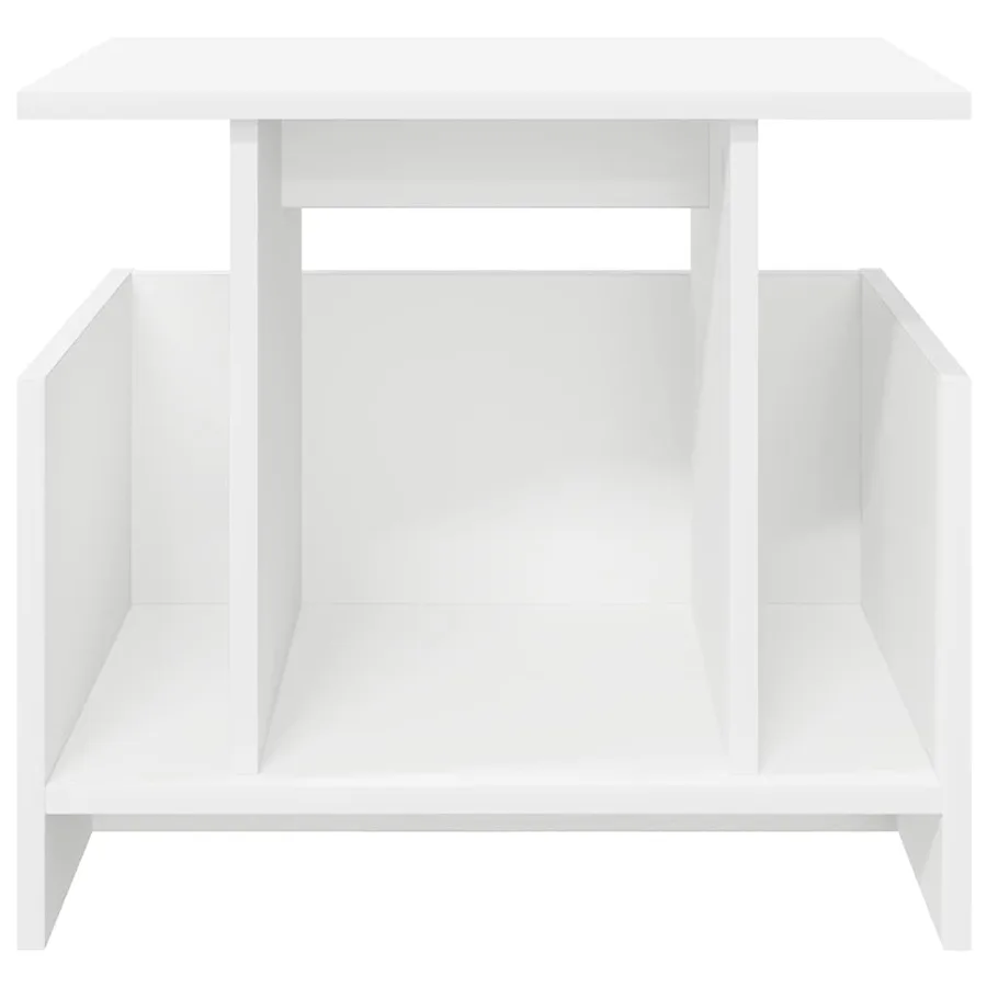 Meuble TV Blanc 50 x 35 x 45 cm Bois d'ingénierie - 5